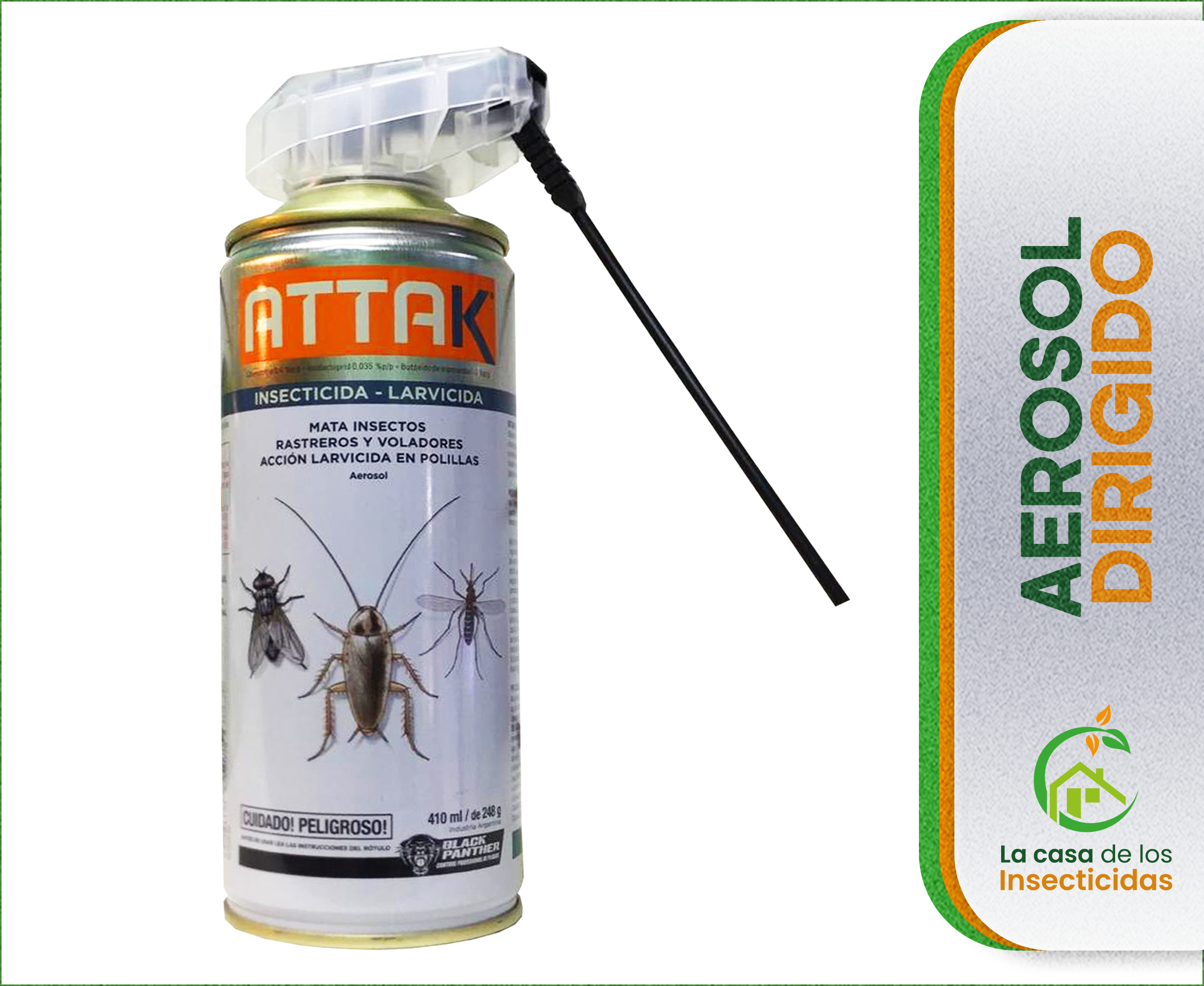 Attak aerosol dirigido Dual Tap