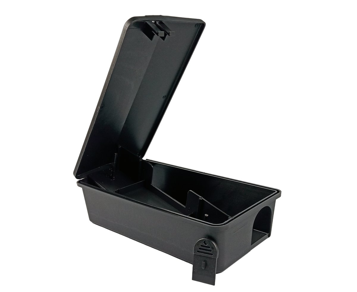 Caja Cebadera Ratas Con Llave Para Bloques Y Pegamento x 5u.