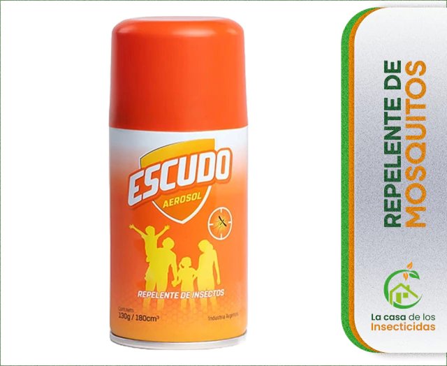 Escudo Repelente De Mosquitos En Aerosol Tapa Naranja