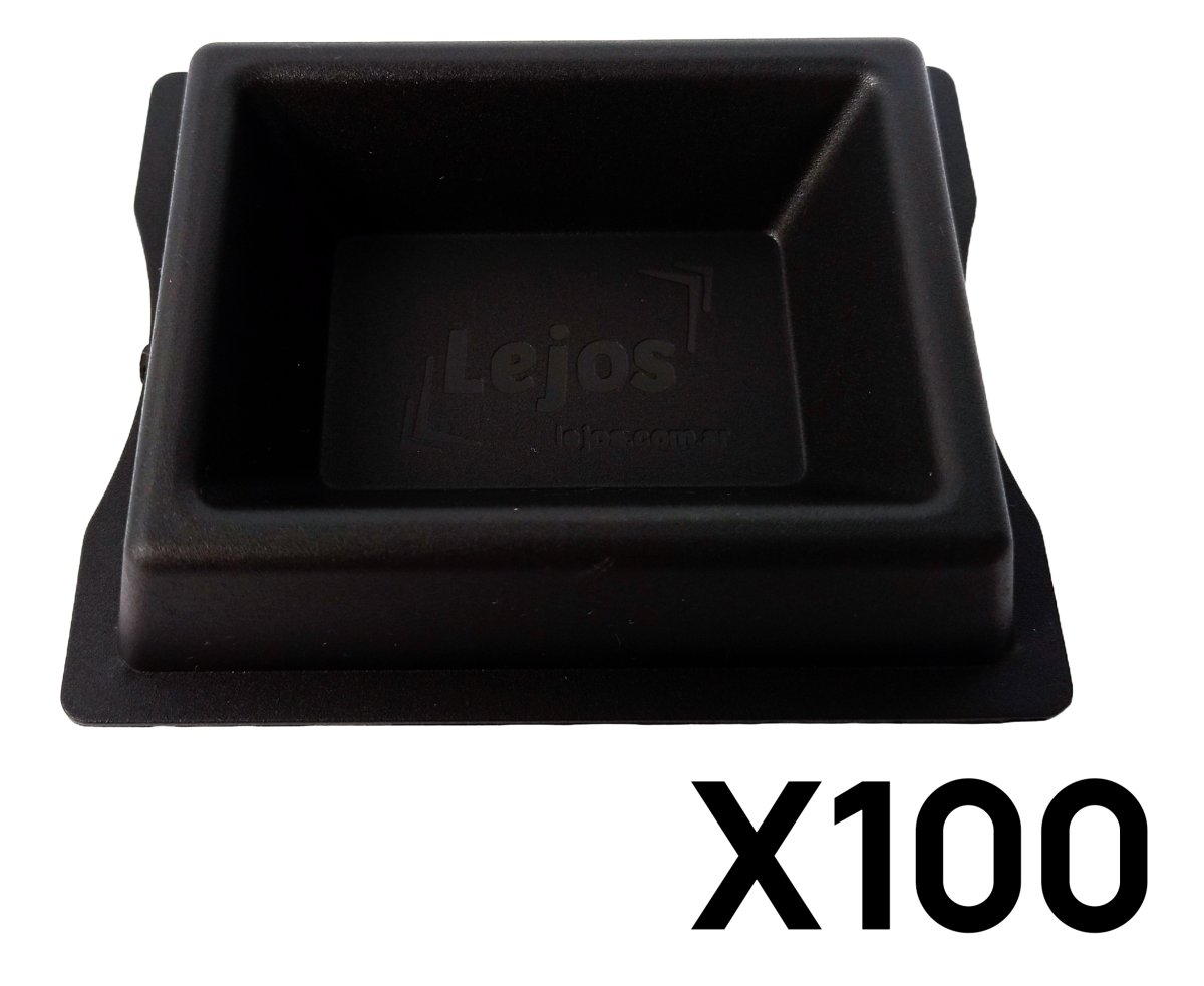 Platos comederos Lejos para cebo rodenticida, hormiguicida y molusquicida x 100u.